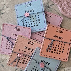 Colorful 2026 Mini Calendars